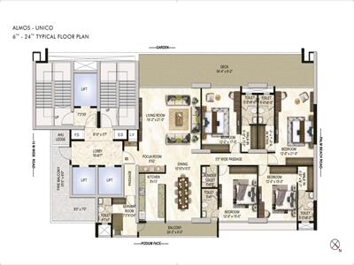4BHK for sale in One Akshar, Sanpada Sector-14, Navi Mumbai