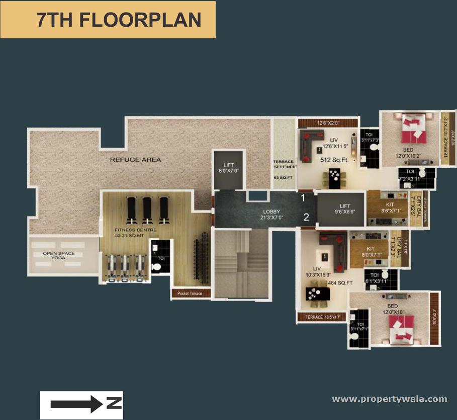 Typical Floor Plan 7th Floor