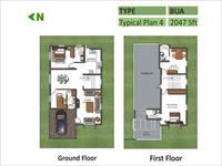 Ground & First Floor Plan-D