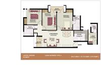 3BHK + Worker 1310 Sq.Ft Type 4
