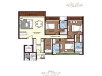 3BHK Floor Plan 2135 Sq Ft