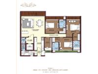 3BHK Floor Plan 2275 Sq Ft