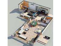 3D Architectural - Floor Plan - E