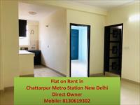 my one bhk flat on rent in chattarpur