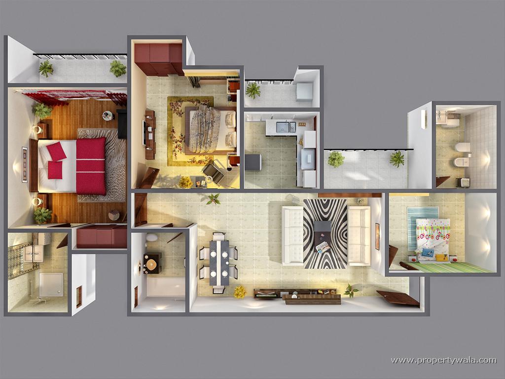 Morpheus green sector 78 noida apartment flat for 3d house design