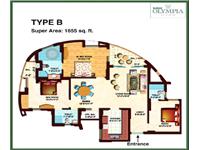 Type B Super Area - 1655 sq. ft.