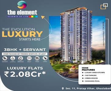 3 Bedroom Apartment for sale in Pratap Vihar, Ghaziabad