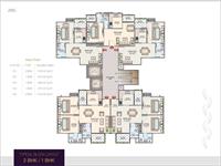1/2 BHK - Cluster Layout