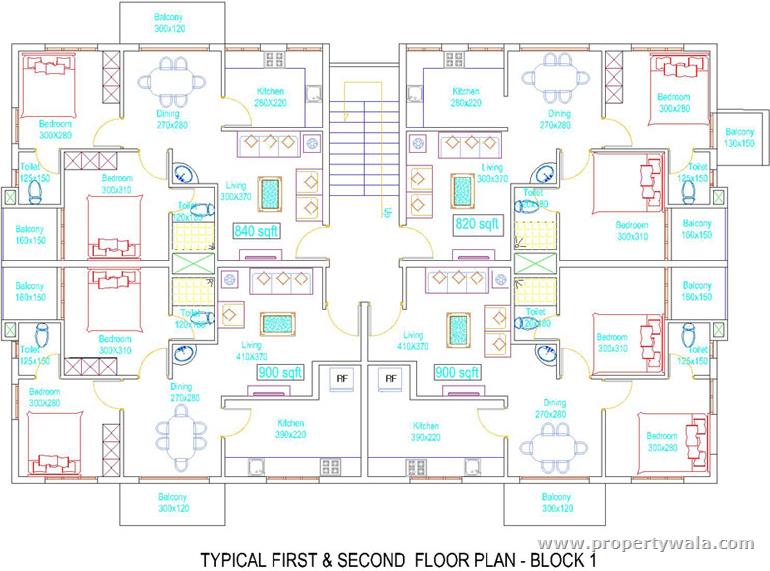 Block 2 Typical Floor Plan