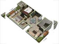 2 BHK Floor Plan