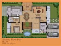 Ground Floor Plan - 2104 Sq Ft
