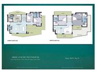4 BHK Luxury Penthouse Unit Plan
