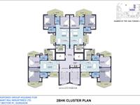 2 BHK Cluster Plan
