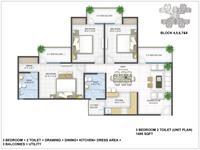 3 BHK + 2T - 1495 Sq Ft