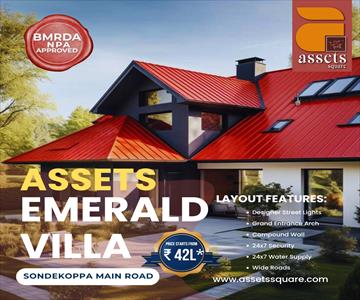 Land for sale in Assets Royal City, Sondekoppa Road area, Bangalore