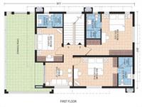 2739.12 sq ft - First Floor Plan