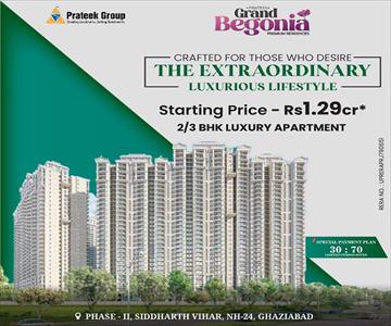 2BHK for sale in Prateek Grand City, Pratap Vihar, Ghaziabad