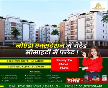 2 Bedroom Apartment for sale in Noida Extension, Greater Noida