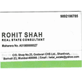 Rohit Shah Real Estate Consultant